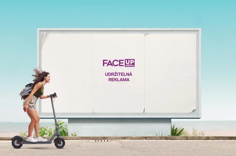 Face up media a.s. udržitelné reklamní plochy